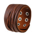 braunes rohleder armband herren manschette breitarmband uniqal sale